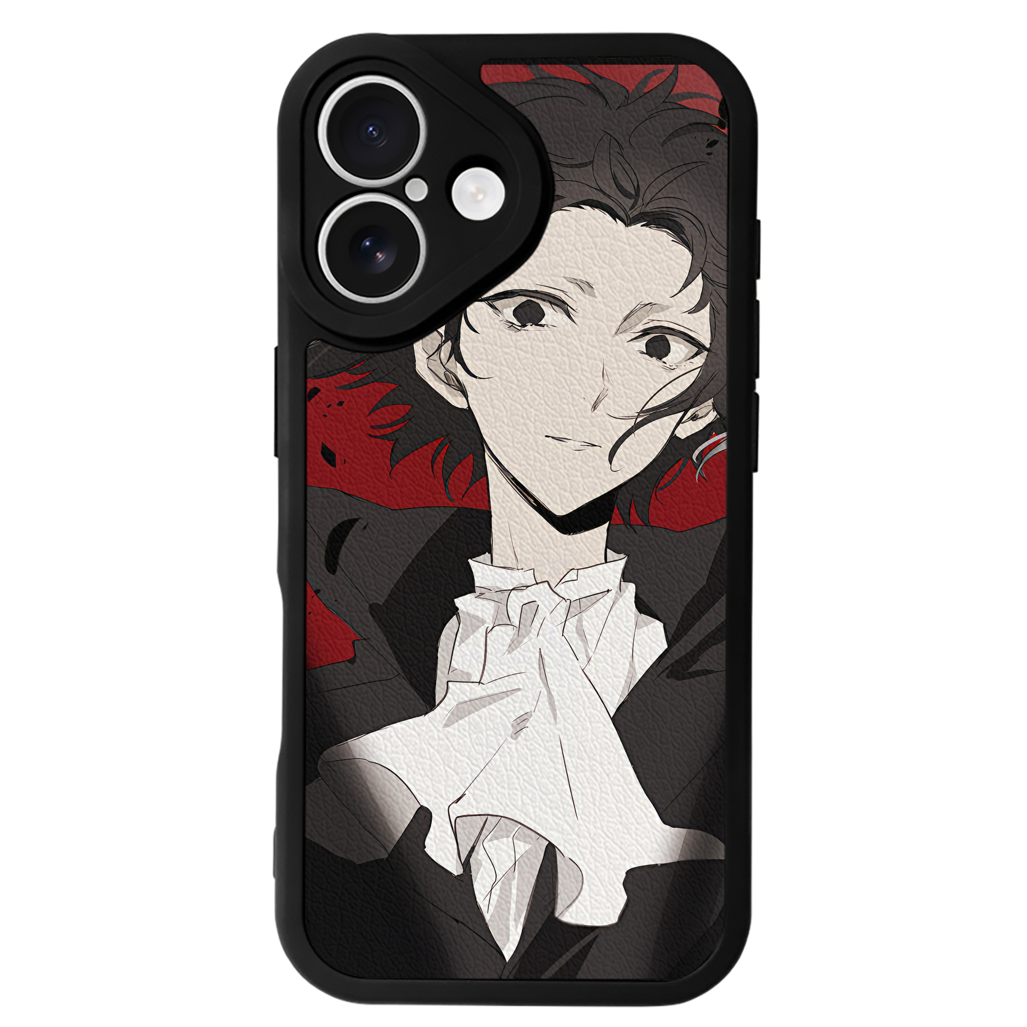 （画像用） 文豪ストレイドッグス Bungo Stray Dogs 【iPhone 16シリーズ対応】シリコンスマホケース（レザー調） 材質：シリコン